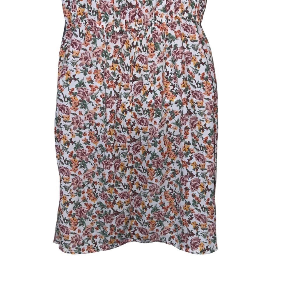 Trixxi NEW Floral Button Front Mini Dress Short Puff Sleeve Boho Cottagecore M - Picture 10 of 11